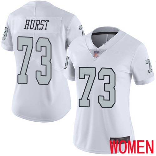 Oakland Raiders Limited White Women Maurice Hurst Jersey NFL Football 73 Rush Vapor Untouchable Jersey